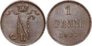 1 penni 1907 year
