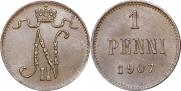 1 penni 1907 year