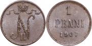 1 penni 1907 year