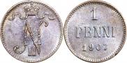 1 penni 1907 year