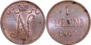 1 penni 1907 year