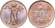 1 penni 1911 year