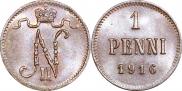1 penni 1916 year