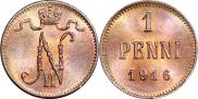 1 penni 1916 year