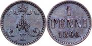 1 пенни 1866 года