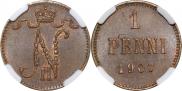 1 penni 1907 year