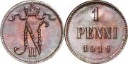 1 penni 1916 year