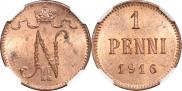 1 penni 1916 year