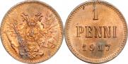 1 penni 1917 year