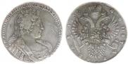 1 rouble 1733 year