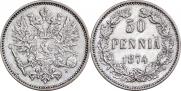 50 pennia 1874 year