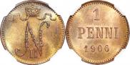 1 penni 1906 year
