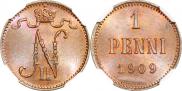 1 пенни 1909 года