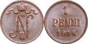 1 penni 1916 year