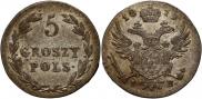 5 groszy 1819 year