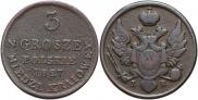 3 grosze 1827 year