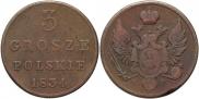 3 grosze 1834 year