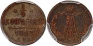 1/4 kopeck 1882 year