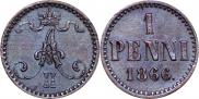 1 пенни 1866 года