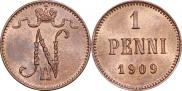 1 пенни 1909 года