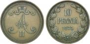 10 pennia 1875 year