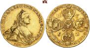 10 рублей 1762 года