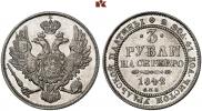 3 roubles 1842 year