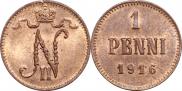 1 penni 1916 year