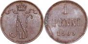1 penni 1909 year