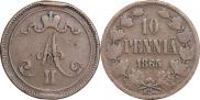 10 пенни 1865 года