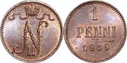 1 penni 1909 year