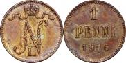 1 пенни 1916 года