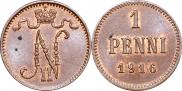 1 penni 1916 year