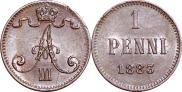 1 пенни 1883 года