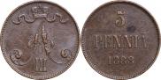 5 pennia 1888 year