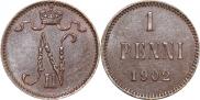 1 penni 1902 year