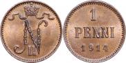 1 penni 1914 year