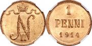 1 penni 1914 year