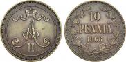 10 пенни 1866 года