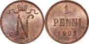 1 penni 1909 year