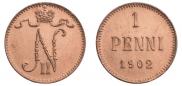 1 penni 1902 year