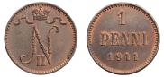 1 penni 1911 year