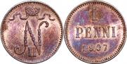 1 penni 1907 year