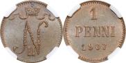 1 penni 1907 year