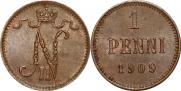 1 penni 1909 year