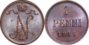 1 penni 1911 year