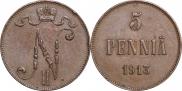 5 pennia 1913 year