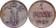 1 penni 1916 year