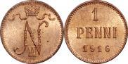 1 penni 1916 year