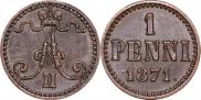 1 penni 1871 year